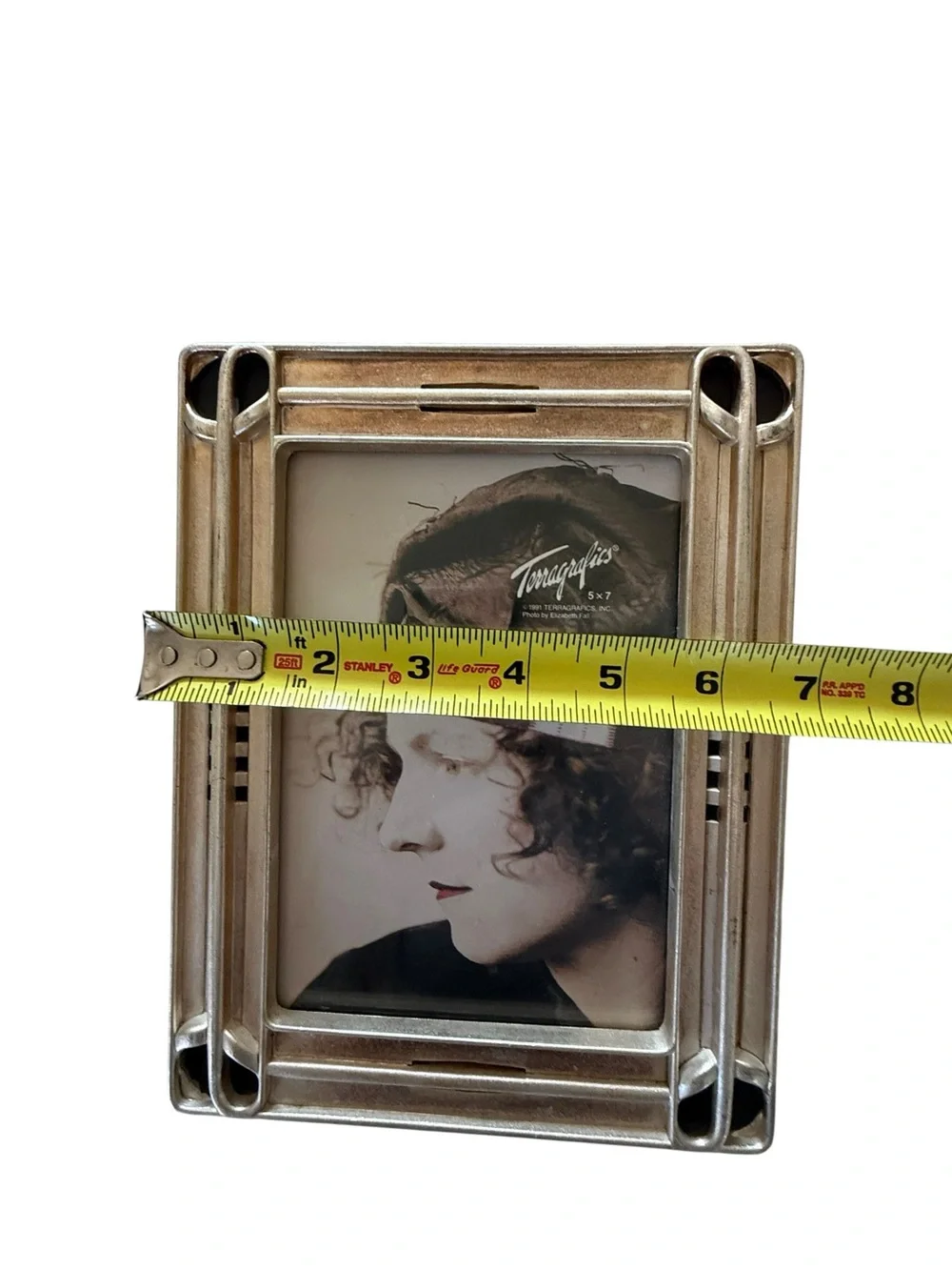 Vintage Terragrafics 5x7 Heavy Metal Picture Frame